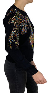 Embroidered Fish Sweater