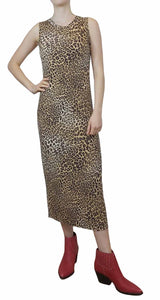 Vestido Midi Animal Print