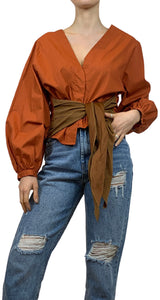 Blusa Cedro Terracota Pastiche by Magma
