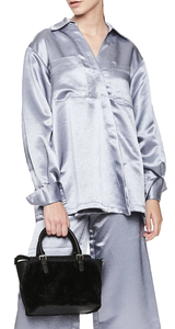 Blusa Satín Celeste Weili Zheng By Magma