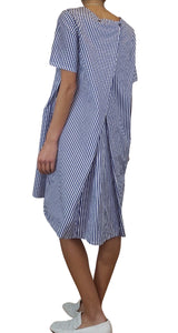 Mini Vestido Rayas Oversize