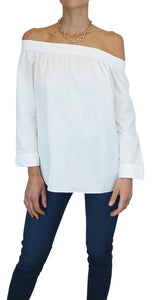 Blusa Hombros Descubiertos Blanca