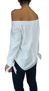 Blusa Hombros Descubiertos Blanca