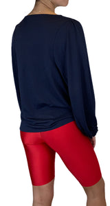 Blusa Navy Texturizada