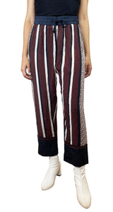 Pantalón Rayas Burdeo Navy