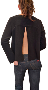 Sweater Negro Asimétrico