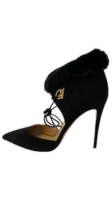 Taco alto con detalle de piel