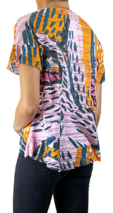 Polera Multicolor Estampada