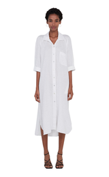 Vestido Camisero Lino