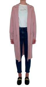 Pink Maxi Cardigan