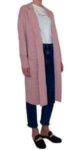 Pink Maxi Cardigan