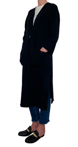 Eyelet Black Cardigan