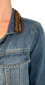 Chaqueta Denim Mostacillas