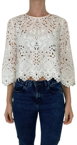Blusa White Broderie