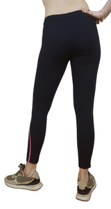 Leggings Negro y Rosa Neón