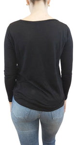 Polera Manga Larga Negro