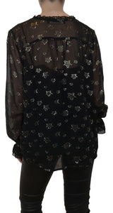 Blusa Estrellas Lurex Negro