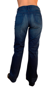 Jeans Boot Cut Efecto Desgastado