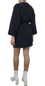 Vestido Abotonado Negro