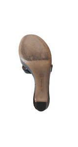 Sandalias Bicolor Negro y Camel