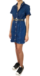 Vestido Denim Botones