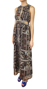 Vestido Paisley Abertura