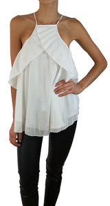 Blusa Blanca con Tiras