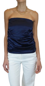 Polera Strapless Navy