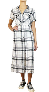 Vestido Desflecado Cuadros