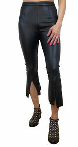 Pantalón Flare Eco Cuero