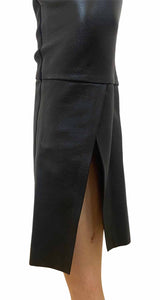 Pantalón Flare Eco Cuero