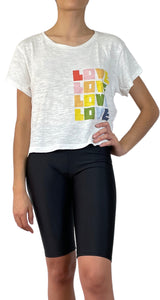 Polera Blanca Love