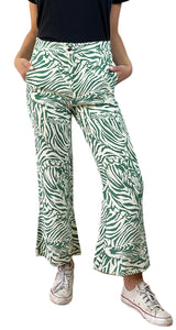 Pantalón Verde Hojas