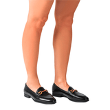 Black Leather Loafers