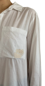 Camisa Broderie Details