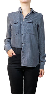 Blusa Gris Botones