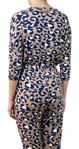 Polera Animal Print Café