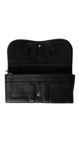 Billetera Asimétrica Cuero Negro