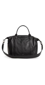 Bandolera Cuero Le Pliege Negro