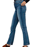 High Rise Cropped Flare