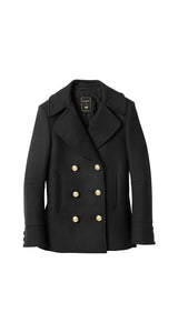 Abrigo Pea Negro Balmain x H&M