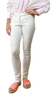 Pantalon Blanco Pretina Alta