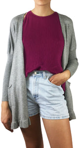 Sweater Oversize Vuelos Gris
