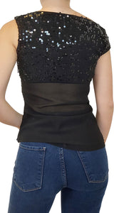 Polera Onyx Lentejuelas Negras