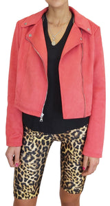 Chaqueta Biker Roja