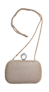 Clutch Dorado con Brillos