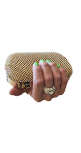 Clutch Dorado con Brillos
