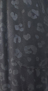 Buzo Black Cheetah Foil French Terry