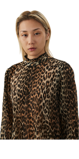 Vestido "Pleated Georgette Dress" (5215085199495)