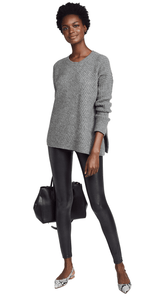 Faux Leather Pebbled Leggings